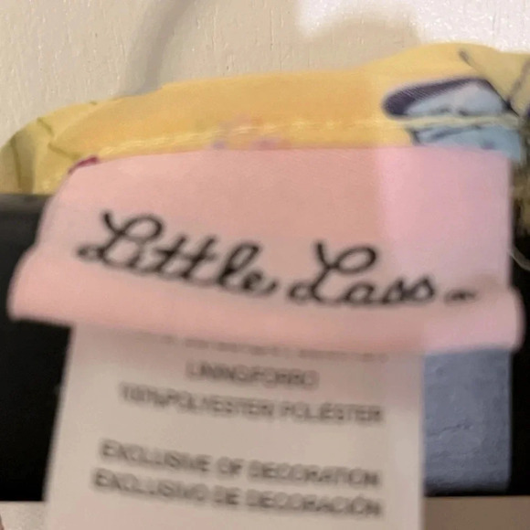 Little Las 2 piece Fancy set blouse and pants Yellow/Blue with Daisy Ruffles - Picture 9 of 15